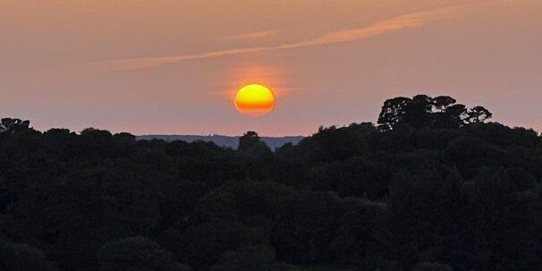 Sunset over Monts D'Arree