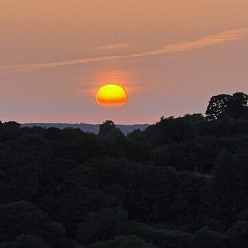 Sunset over Monts D'Arree